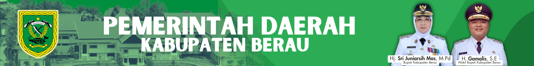 Banner Buapti & Wakil Bupati Kabupaten Berau