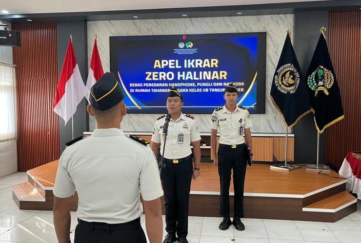 Rutan Tanjung Redeb Siap Wujudkan Lingkungan Pemasyarakat Bebas Peredaran HP Ilegal, Pungli dan Narkoba