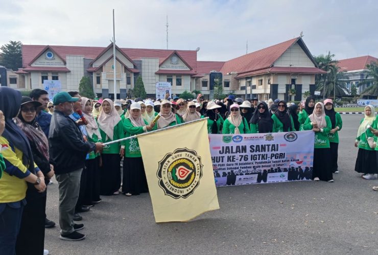 IGTKI Berau Rayakan HUT ke-74 dengan Jalan Sehat, Gamalis Tekankan Pentingnya Inovasi Guru TK