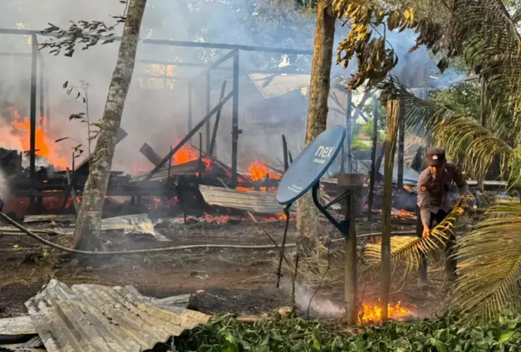 Kebakaran di Biatan, Satu Balita Laki-Laki Meninggal Diduga Terjebak di Dalam Kamar Tidur